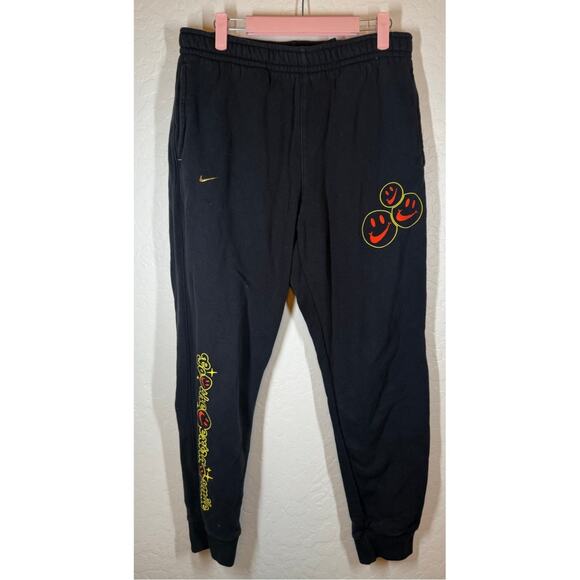 Nike Sportswear Club Fleece Smiley BB Joggers Size M Mens - Picture 3 of 11